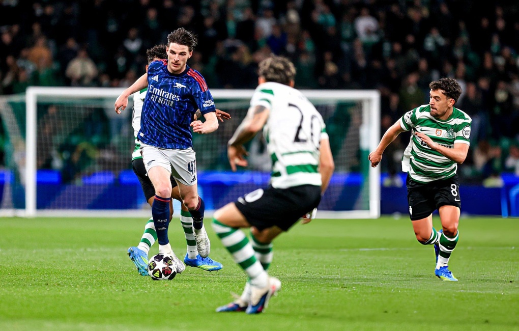 Arsenal thắng nghẹt thở Sporting, rộng cửa vào bán kết Champions League - 1 Arsenal thắng nghẹt thở Sporting, rộng cửa vào bán kết Champions League - 1