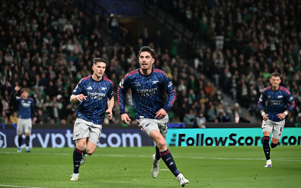 Arsenal thắng nghẹt thở Sporting, rộng cửa vào bán kết Champions League - 2 Arsenal thắng nghẹt thở Sporting, rộng cửa vào bán kết Champions League - 2