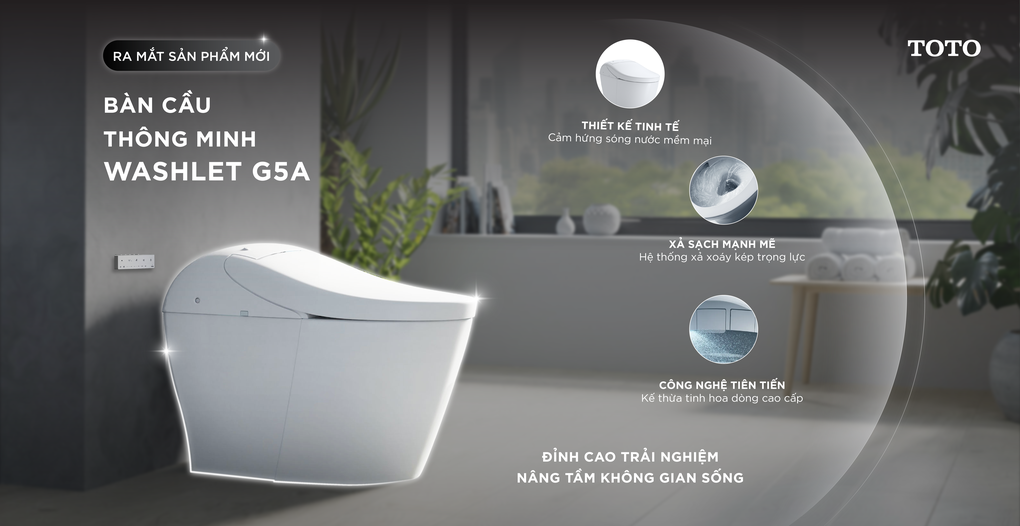 TOTO ra mắt bàn cầu thông minh WASHLET G5A tại Việt Nam - 1