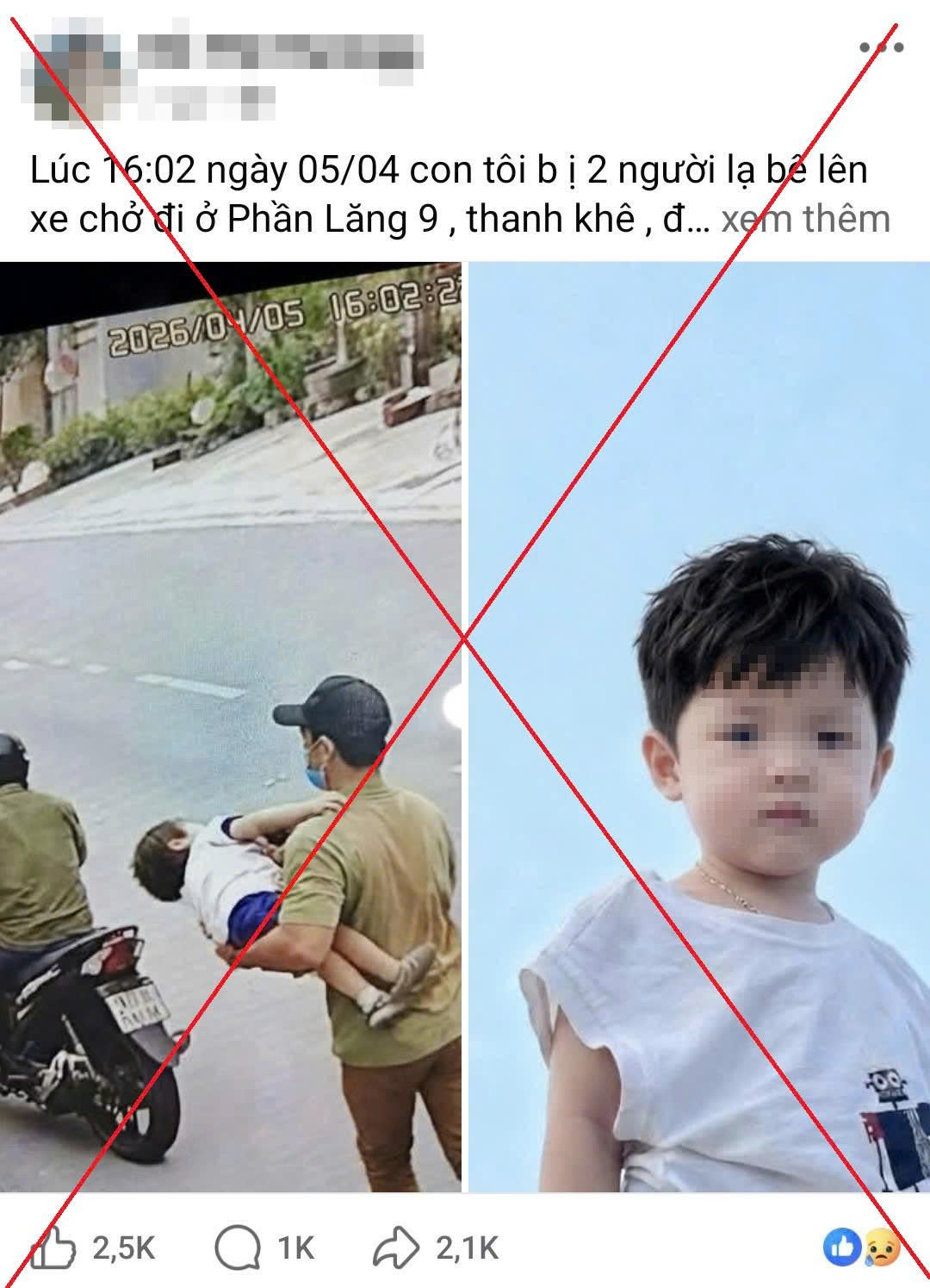 Bịa chuyện 'bắt cóc trẻ em' ở Đà Nẵng, tung tin gây hoang mang mạng xã hội - Ảnh 1.