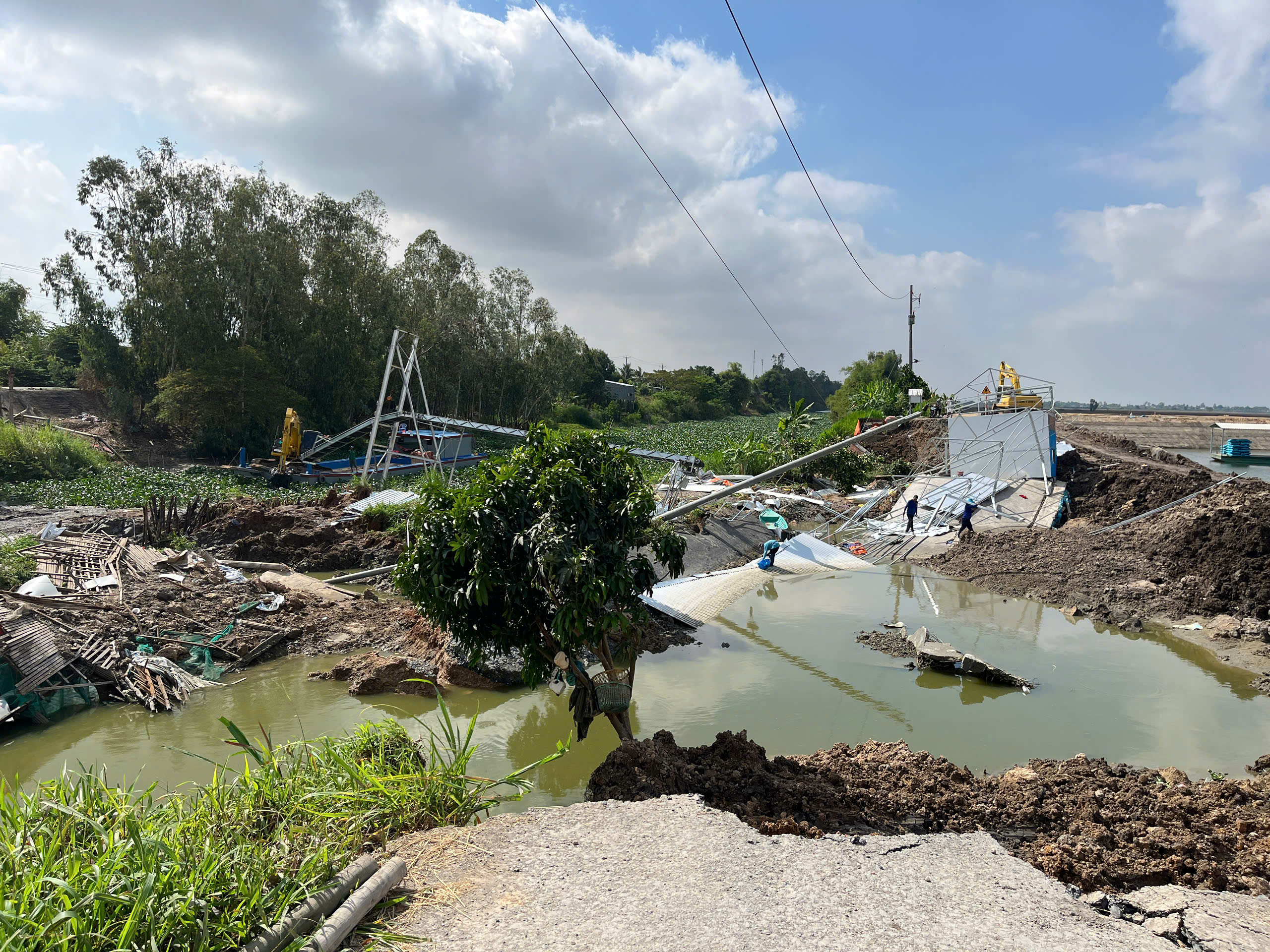 Đồng Tháp: Sạt lở ao cá tra, thiệt hại hơn 7,5 tỉ đồng- Ảnh 2.
