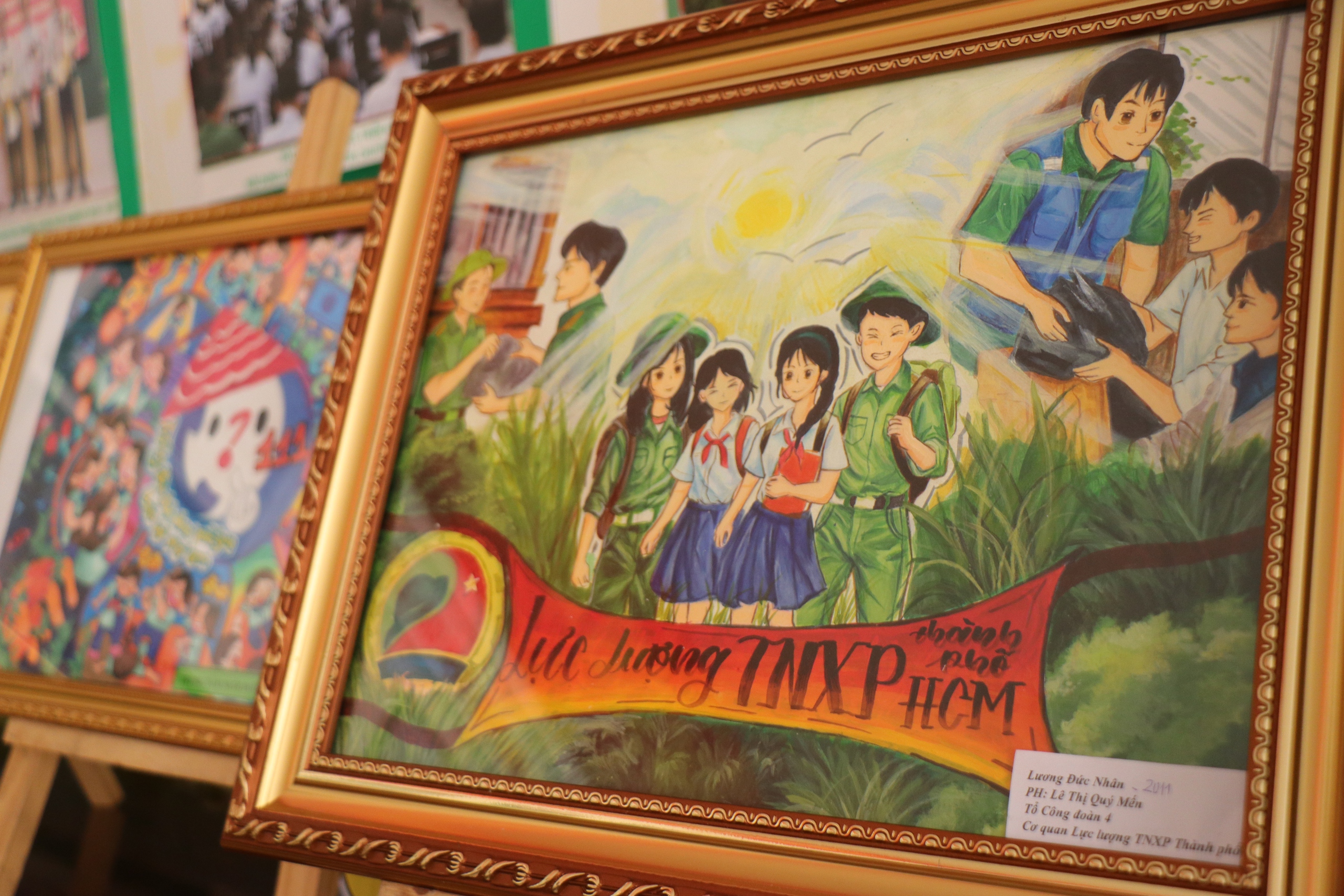Trẻ yếu thế kể chuyện Thanh niên xung phong TP.HCM bằng tranh - Ảnh 5.