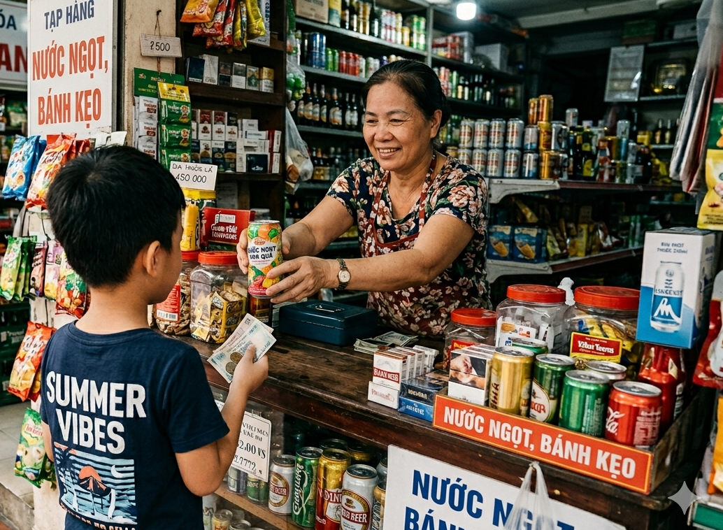 Cha sai con chưa đủ 18 tuổi đi mua rượu bia, người bán có bị phạt tiền? - Ảnh 1.