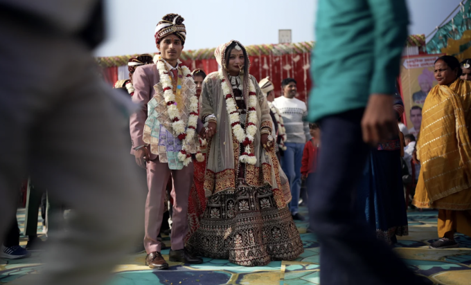 Một lễ cưới truyền thống ở Mumbai, Ấn Độ. Ảnh: CNN