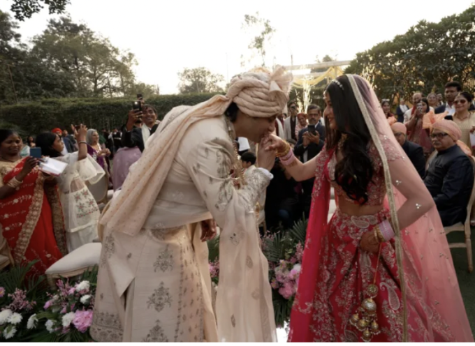 Hôn lễ của Kaveri Mehta ở New Delhi, Ấn Độ. Ảnh: CNN