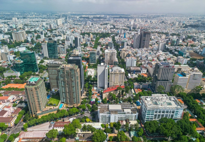 Bất động sản khu trung tâm TP HCM, tháng 7/2025. Ảnh: Quỳnh Trần