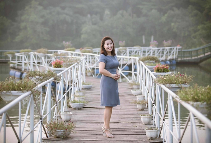 Chị Hòa sau khi sinh con thứ ba. Ảnh: Nhân vật cung cấp