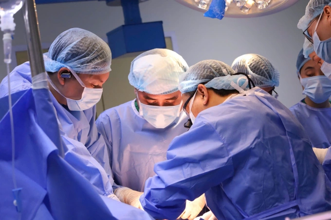Đây là ca ghép ghép tạng thứ hai tại bệnh viện Việt Nam Thụy Điển - Uông Bí. Ảnh: Bệnh viện cung cấp