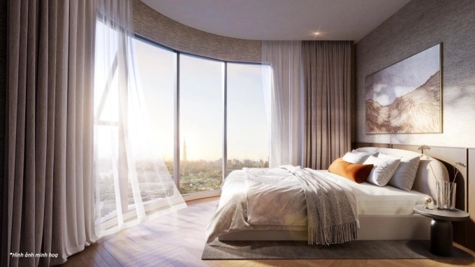 Hệ kính bo cong kịch trần và sàn thu hút chuyên gia bởi tầm view ôm trọn thành phố