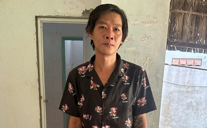 Văng Văn Hận tại cơ quan điều tra. Ảnh: Dương Đông