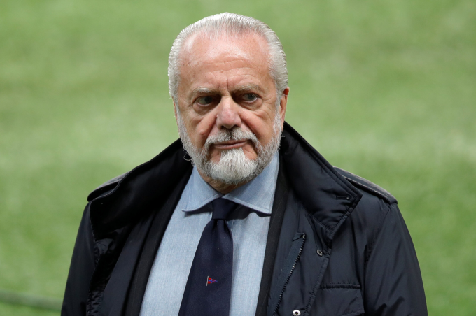Chủ tịch Napoli Aurelio De Laurentiis sẽ không ngần ngại ngăn Conte tiếp quản tuyển Italy. Ảnh: Reuters