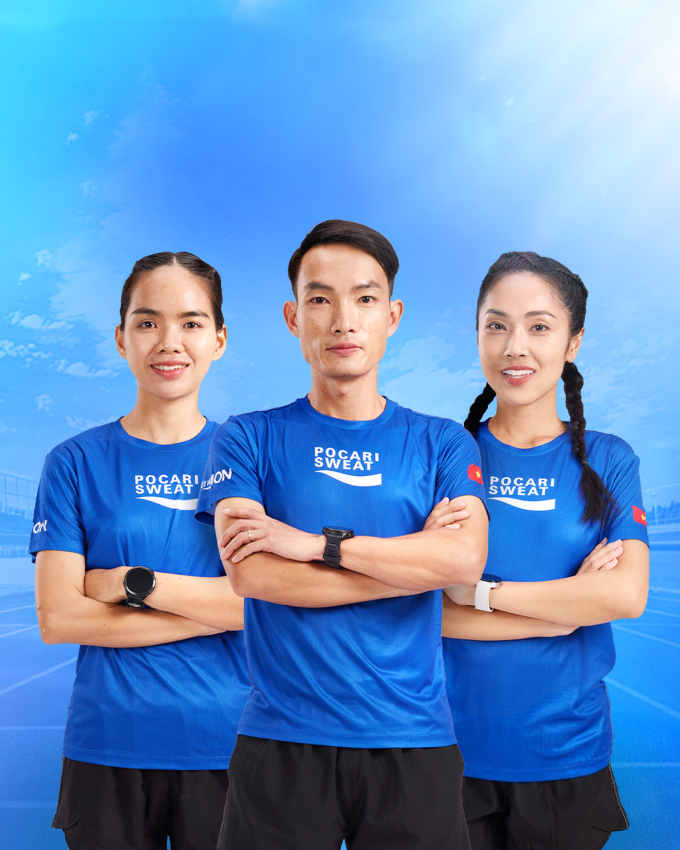 Từ trái qua: Ngọc Hoa, Nguyên Thanh, Mi Soa. Ảnh: Pocari Sweat