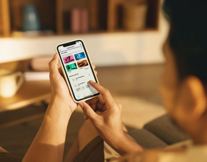 Người dùng chọn chế độ trên ứng dụng Daikin Air Select. Ảnh: Daikin Việt Nam