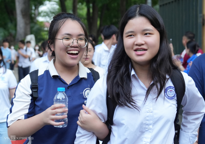 Học sinh thi lớp 10 ở Hà Nội năm 2025. Ảnh: Tùng Đinh
