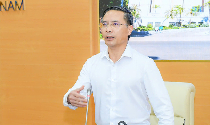 Thống đốc Phạm Đức Ấn phát biểu chỉ đạo cuộc họp 9/4. Ảnh: SBV