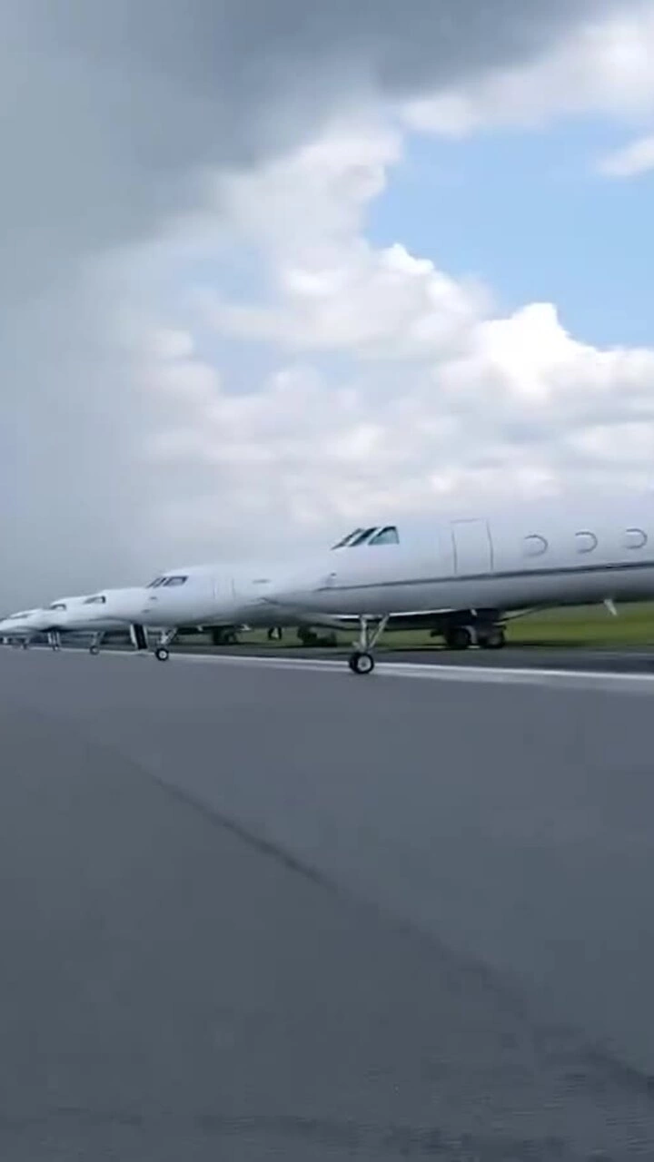 Sân đỗ máy bay tại Augusta trong dịp diễn ra Masters 2025