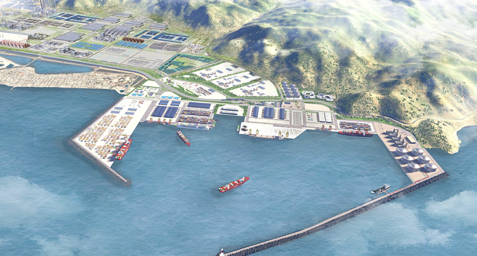 Phối cảnh dự án nhà máy nhiệt điện 57.000 tỷ đồng. Đồ họa: Trung Nam