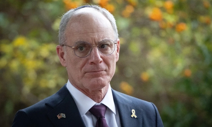 Đại sứ Israel tại Mỹ Yechiel Leiter ở Jerusalem hồi tháng 2/2025. Ảnh: Flash90